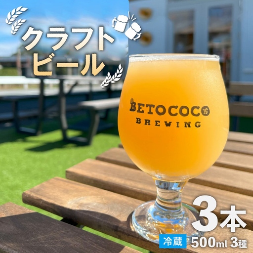 【おまかせ】クラフトビール 500ml 3種（計3本） / ビール お酒 地ビール 缶ビール 缶 IPA おしゃれ 晩酌 ギフト 福井県 あわら市 [aw093-a001]