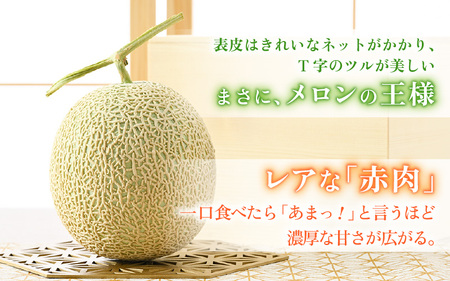 【先行予約】アールスメロン 2玉（約3.2kg以上）赤肉品種 高級メロン！ ／ マスクメロン 大玉 果物 フルーツ 夏 ギフト 農家直送 ※2026年6月下旬以降順次発送 [aw065-a012]