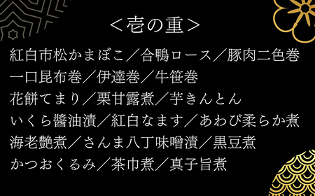 老舗料亭のおせち『福寿和風冷凍おせち』(1~2人前)【一乃松】