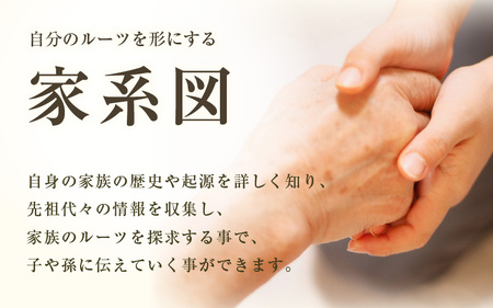 自分のルーツを形にする家系図 収納箱(桐箱)付き (Aタイプ 平安縦巻家系図 / Bタイプ 源氏横巻家系図) 2パターンからお選びください【掛け軸 掛軸 家譜 系図 日本 伝統】 [S-18901]