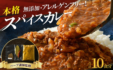 ハーブ講師が作る 教室で人気のカレースパイスセット （5食分 × 2箱） 【アレルゲンフリー】 【スパイス スパイスカレー スパイスセット カレーパウダー おうちカレー カレー粉 香辛料 セット 手作り キット 薬膳カレー スープカレー ギフト】 [A-13004]