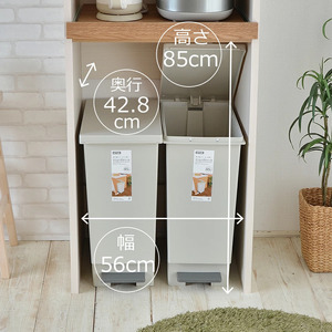 幅60cm ゴミ箱もスッキリ収納出来るレンジ台KR-1360R (ブラウン木目) 日本製 ≪寄付者様組み立て品≫ 【レンジ台 レンジラック 大型レンジ ゴミ箱 ダストボックス 収納 ラック スリム 家電収納 キッチンボード スライド キッチン家電 オープン 新生活 国産】 [F-18806_02]