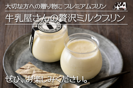 大切な方への贈り物に プレミアムプリン「牛乳屋さんの贅沢ミルクプリン」12個セット 【プリン ミルク 牛乳プリン ぷりん みるくぷりん お菓子 おやつ スイーツ 洋菓子 乳製品 ギフト 贈答 贈り物】 [B-0901]