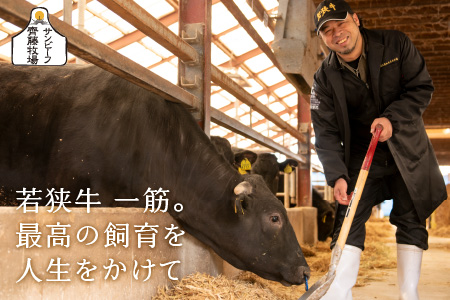 若狭牛リブロースステーキ 200g × 2枚【B-1801】