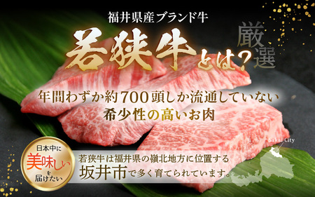 若狭牛焼肉 カルビ食べ比べセット 計400g [B-1804]