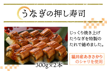 うなぎの押し寿司2本セット [A-8409]