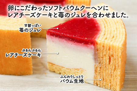 【先行予約】【チーズケーキセット】2種のバウムに2種のチーズケーキが入った新感覚スイーツ2個セット　ムッシュフロマージュ～ベイクドチーズinハードバウム～ ＆ マダムフロマージュ ～レアチーズinソフトバウム～計２個 【2025年1月以降順次発送予定】【スイーツ お菓子 お土産 おもたせ おやつ デザート 洋菓子 お取り寄せグルメ セット ギフト プレゼント】【大人気】 [A-0897_01]