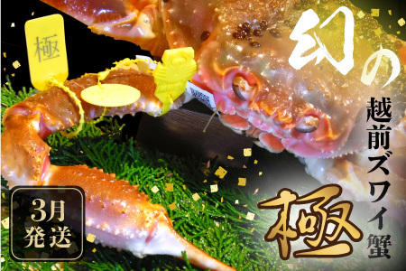 【先行予約】≪茹で≫特上 越前ズワイ蟹 『極』 1杯 ※活状態で1.5kg以上 【2026年3月発送分 各月数量限定】【越前ガニ 越前がに 越前ズワイガニ ズワイガニ ずわい ボイルガニ 幻のかに 冬の味覚 特級 高級 丸ごと】 [W-1603_03] 9,375円