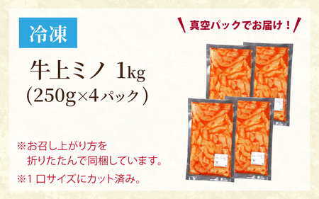 豪州産 特製タレ漬け牛上ミノ 250gx4パック（計1kg） [C-019002]