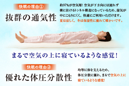 【快眠新素材】日本製 敷きパッド / ベッドパッド（シングル） メディカルコンフォート 1枚 [K-041002]