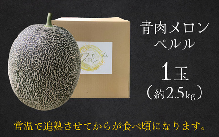 【先行予約】ペルルメロン 青肉 26年6月下旬順次発送 完熟 旬 メロン