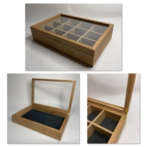 【受注生産】心地よい風合いが魅力 多用途 ウッドディスプレイケース 1台 北海道産くるみ材 ( インテリア 家具 日用品 )【200-0007】