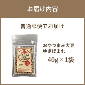 《7営業日以内に発送》おやつまみ大豆 ゆきほまれ 40g×1袋 ( 大豆 おつまみ お菓子 )【056-0014】