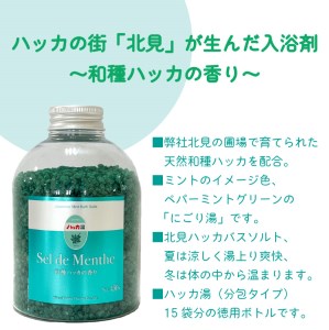 セル・デ・メンタ ハッカ入浴剤 徳用ボトル2本 ( ハッカ はっか 薄荷 入浴剤 お風呂 ミント 徳用 ボトル入り )【007-0014】