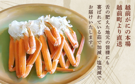 浜茹で越前蟹 「水がに」中 6肩（1.05kg) 越前町【3月発送】 [e23-x011]
