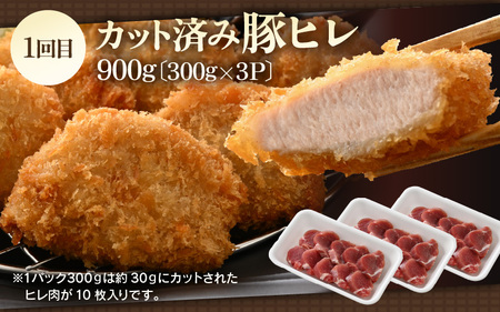 【定期便】ブランド豚定期便 6回 ふくいポーク ロース/ヒレ/バラ 豚肉 冷凍  [e02-f003]