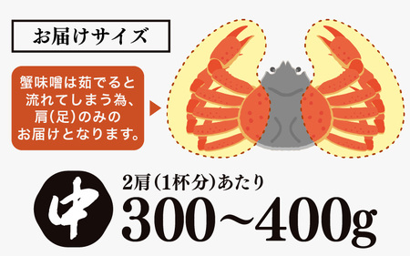 【期間限定】浜ゆで 越前産水がに中サイズ 10肩（足のみ2肩あたり300～400g） 合計1.5kg以上 産地直送 食べやすい【雄 ズワイガニ 越前ガニ 足のみ ボイル 冷蔵 かに カニ 蟹 福井県】希望日指定可 備考欄にメールアドレスをご記入ください [e68-x009]