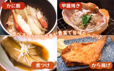 「訳あり 指折れ 越前がに（中）3杯」+ 「干しカレイ 6尾」【2月発送分】 食べ方しおり かにスプーン付き【雄 ズワイガニ ずわいがに 越前ガニ 姿 ボイル 冷蔵 福井県】希望日指定可 備考欄に希望日をご記入ください [e15-x007_02]