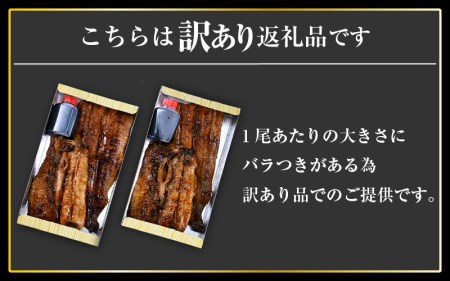 【訳あり】国産うなぎ蒲焼（無頭） 2尾 合計500g以上 こだわりの蒲焼タレ付き【うなぎ ウナギ 鰻】 [e59-c001]
