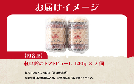 美浜町産 紅い鈴のトマトピューレ 2個セット[m03-a014]
