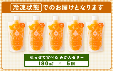 凍らせて食べる みかんゼリー  5個 詰め合わせ ゼリー[m01-a045]
