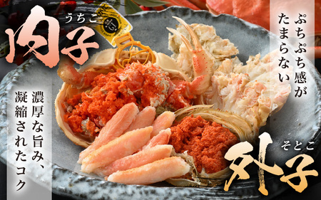 【冷蔵】旬のセイコガニ 中 6杯  計840g以上（茹で前）説明書付き 全て地物！ 天然！ ズワイガニメス [m21-x005_12]