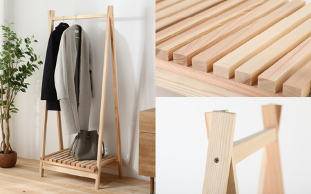 京若狭 杉を使ったDIYキット ハンギングラック【組み立て説明書付】 自作 家具