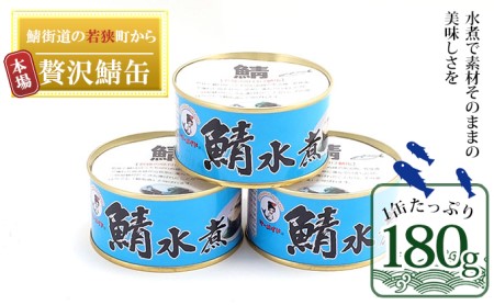 若狭の鯖缶 3缶 セット 水煮 若狭の鯖水煮缶詰 鯖の水煮 水煮缶 水煮缶詰 サバ缶 鯖缶 さば缶 さばの缶詰 鯖の缶詰 サバ 鯖 さば 缶詰 缶詰め 魚 お魚 魚介 魚介類 惣菜 水産加工 加工品 福井 福井県 若狭町