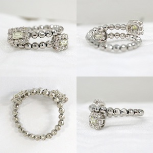 甲府市発 プラチナ ダイヤモンド リング 0.5ct 形状記憶 S M L サイズ [WR-5003-1PT]