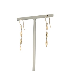 K18　ダブルテクスチャーピアス　GD-3077