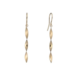 K18　ダブルテクスチャーピアス　GD-3077