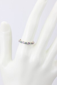 K10YGタンザナイト＆ブルートパーズリング【KE-1803】