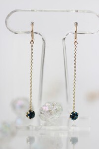 K10YG　ロンドンブルートパーズピアス【KPG-1690】