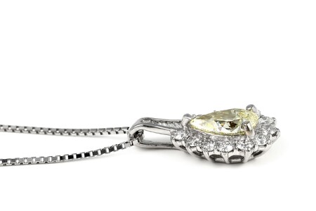 【ふるなび限定】【一点もの】ベリーライトイエローダイヤモンド(0.671ct)プラチナペンダント R58 K05089-H FN-Limited-SP