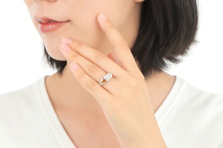 【ふるなび限定】【一点もの】ベリーライトイエローダイヤモンド（1.047ct）K18WGリング　R67　K05098-H　FN-Limited