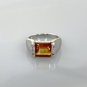 【ふるなび限定】【一点もの】K18WG シトリン(3.04ct)リング FR4 K05067-H FN-Limited-SP