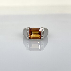 【ふるなび限定】【一点もの】K18WG シトリン(3.04ct)リング FR4 K05067-H FN-Limited-SP