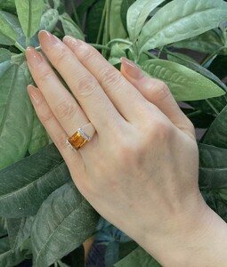 【ふるなび限定】【一点もの】K18WG シトリン(3.04ct)リング FR4 K05067-H FN-Limited-SP