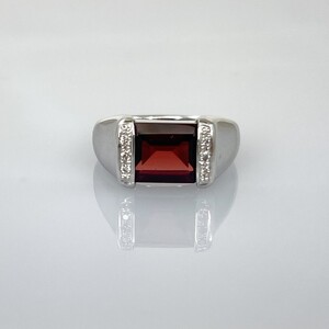 【ふるなび限定】【一点もの】K18WG　ガーネット（3.80ct）リング　FR5　K05068-H　FN-Limited-SP