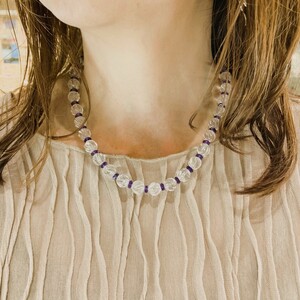 紫水晶ネックレス　ペンダント　ブローチ　FN1　K05107-H