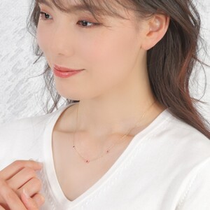 K18 ルビー ネックレス 28537
