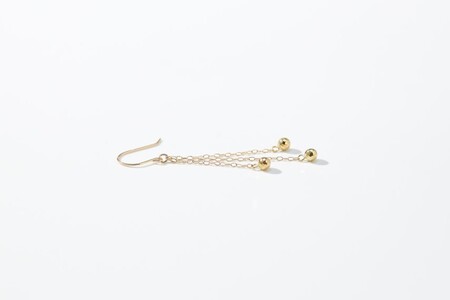 「みんなで宝石のまち甲府をPR！」(社）宝石のまち甲府会議出品　K18ミラーボールピアス　0004