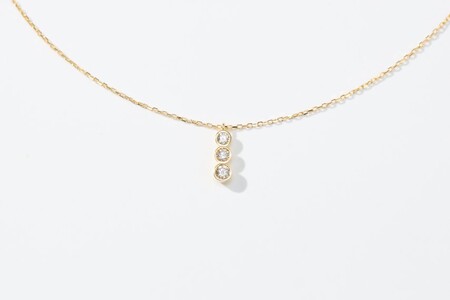 宝石のまち甲府PR！K18ダイヤモンドペンダントネックレス　KDP-1047A