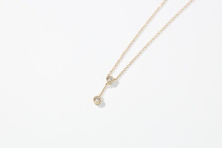 宝石のまち甲府PR！K18ダイヤモンドペンダントネックレス　KDP-1047B