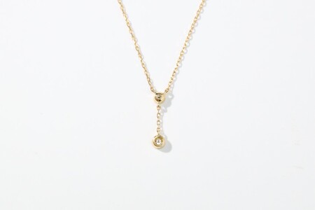 宝石のまち甲府PR！K18ダイヤモンドペンダントネックレス　KDP-1047B