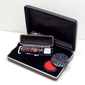 印伝チタン印鑑　15mm