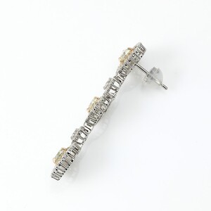 Deliciae　PT900/K18PG　ハートピアス　ダイヤモンド【2.74ct】鑑別書付　K05152-H