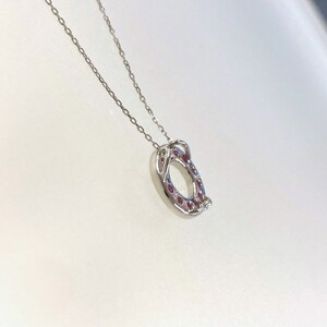 PT900 ルビーサークルペンダント K05120-H