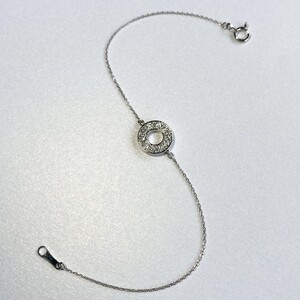 PT900 ダイヤモンドサークルブレスレット K05124-H