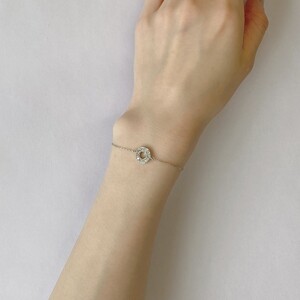 PT900 ダイヤモンドサークルブレスレット K05124-H